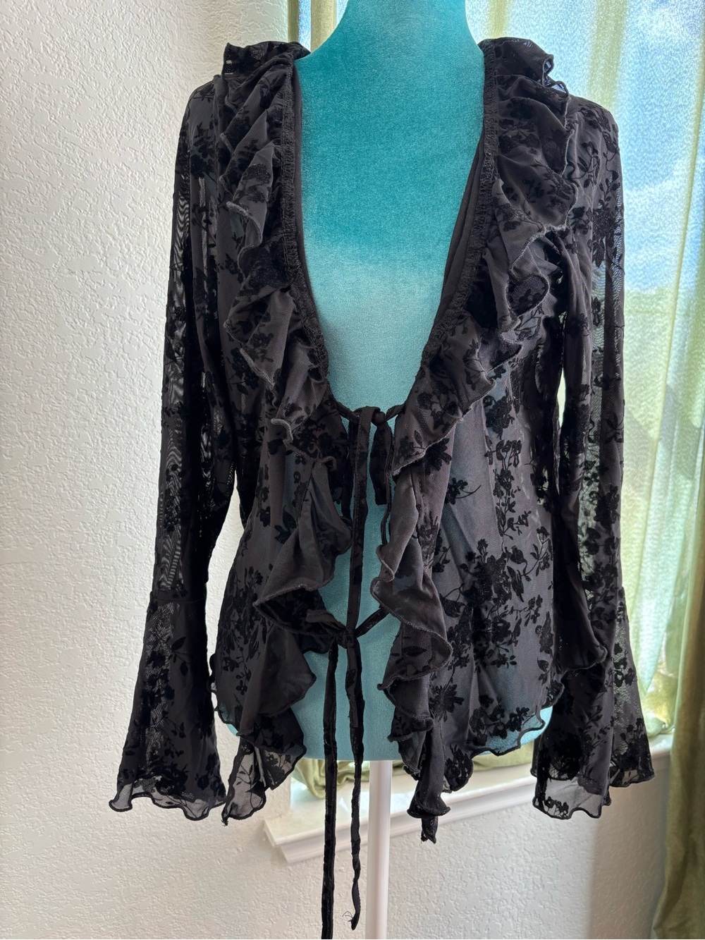 Unbranded, black lace vintage Y2K XL Whimsigoth, Witchy , Fairy, Grunge XL